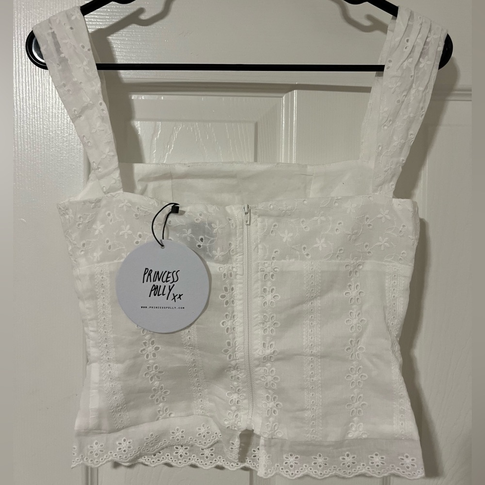 White floral top from princess Polly - Picture 3 of 4